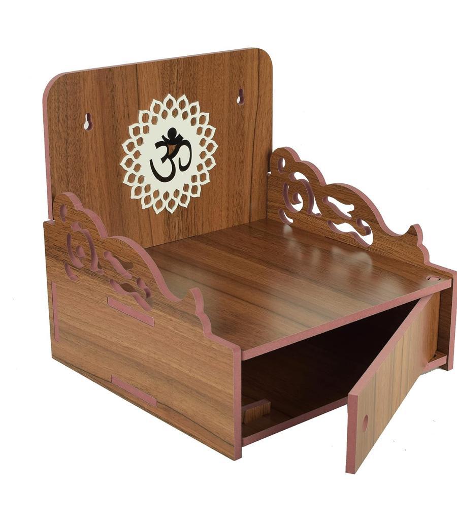 Handcrafted Wooden Hindu Pooja Mandir for Homes: £97