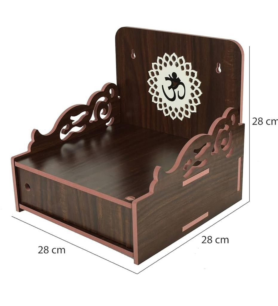 Handcrafted Wooden Pooja Mandir for Home Worship: £97