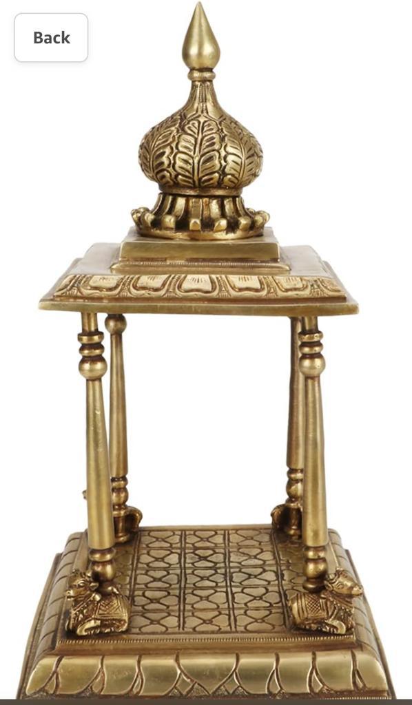 Traditional Brass Temple Pooja Mandir: £197