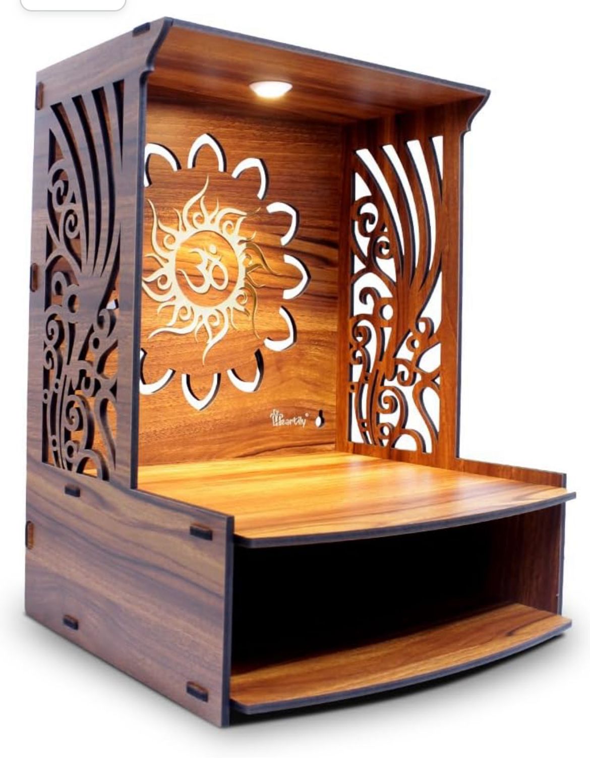 Wooden Pooja Mandir: Art Deco Style - £97