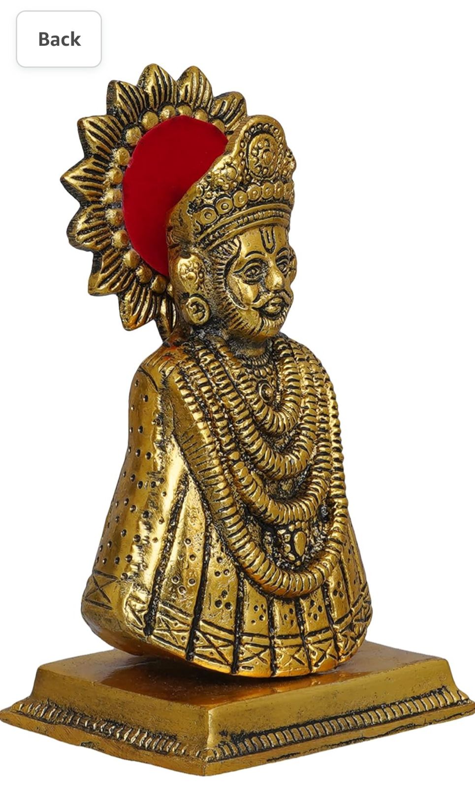 Traditional Gold Khatushyamji Idol