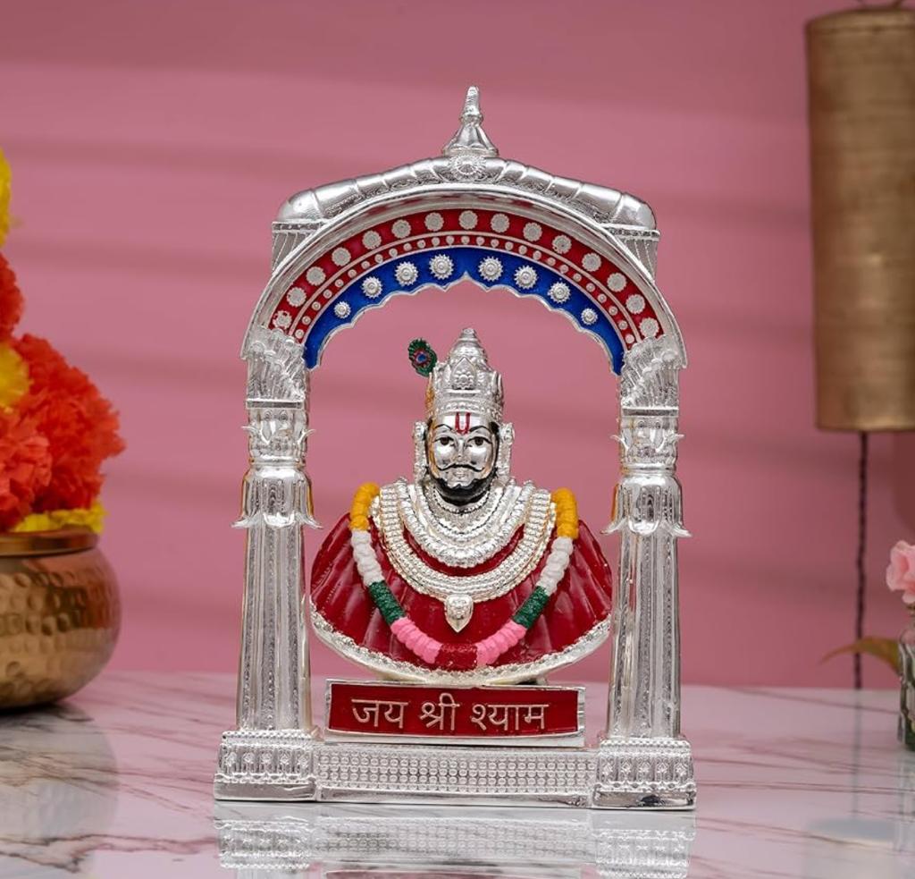 Pure Silver Coated Khatushyam Ji Idol