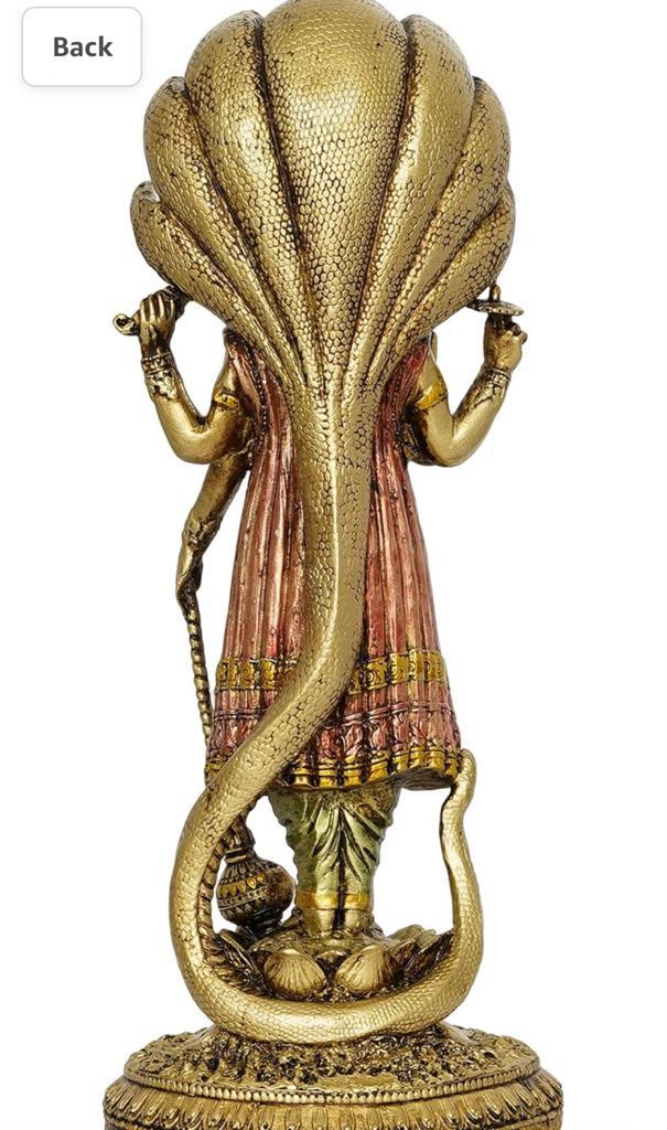 Traditional Lord Vishnu Poly Resin Idol: £147