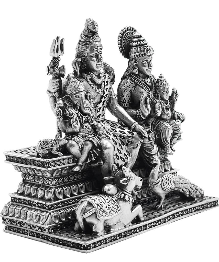 Antique Silver Shiv Parvati Idol: £997