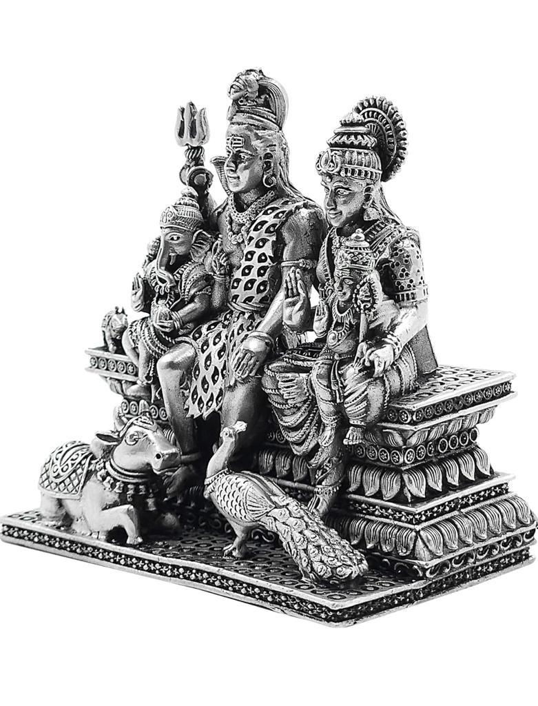 Antique Silver Shiv Parvati Idol: £997